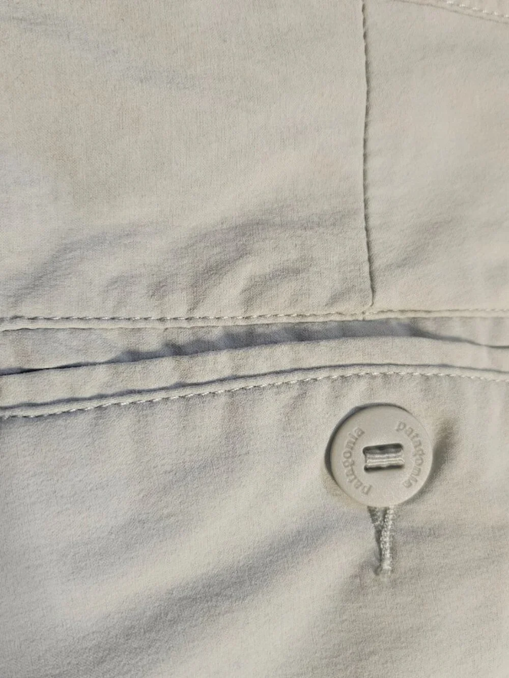 Patagonia Worn Wear Lightweight Shorts Men’s 40 Nylon Beige UPF 50+ Fish Outdoor